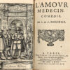 Rarissime recueil factice réunissant cinq pièces de Molière en reliure armoriée de l’époque dont deux éditions originales.