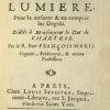 Nouvelle découverte sur la lumière, Pour la mesurer & en compter les Degrés. Dédiée à Monseigneur le Duc de Chartres.