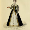 Galerie française de femmes célèbres par leurs talens, leur rang ou leur beauté. Portrait en pied, dessinés par M. Lanté, la plupart d’après des originaux inédits ; gravés par M. Gatine, et coloriés ; avec des notices biographiques et des remarques sur les habillemens. - 이미지 2