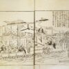 Miyako Meisho Zue,  Illustration des sites c8l8bres de la capitale (imp8riale). (Miyako est appel8 Kyoto depuis 1788). 6 volumes. [Suivi de] : - Sh8i-Miyako Meisho Zue, Suppl8ment aux Illustrations des sites c8l8bres de la capitale. 5 volumes. Osaka, Kawachiya Tasuke, [Tenmei 6 (1786)] - Tenmei 7 (1787). - Imagen 2