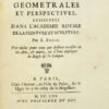 Traite des pratiques geometrales et perspectives, enseigne dans l9Academie Royale de la peinture et sculpture. Tres utiles pour ceux qui desirent exceller en ces Arts, & autres, of il faut employer la Regle & le Compas. - 图片 4
