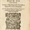 Les Merveilles des bains dAix en Savoye : De9die9es e0 Monseigneur le Serenissime Prince Thomas de Savoye. - 图片 2