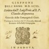 Jährlicher Brief aus Japan des Jahres MDXCVI. Geschrieben von Pater Luigi Frois, an Pater Claudio Acquaviva General der Gesellschaft Jesu. Übersetzt ins Italienische von Pater Francesco Mercati Romano derselben Gesellschaft. – Bild 2