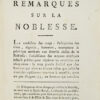 Remarques sur la noblesse. Dédiées aux Assemblées provinciales. - Imagen 2