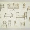 Carnets de croquis de meubles et objets de décoration.