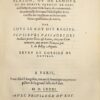 Le Timée de Platon, traittant de la nature du monde, & de l’homme, & de ce qui concerne universellement tant l’ame, que le corps des deux : translaté de Grec en Fraçois, avec l’exposition des lieux plus obscurs & & difficiles. Par Loys le Roy dit Regius. Plutarque de la creation de l’ame, que Platon descrit en son Timee. (Achevé d’imprimer le 23 mars 1581). - Image 2