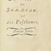 Les Posthumes ; Lettres re30733
es apr300
es la mort du Mari, par sa Femme, qui le croit 33
es 300
es Florence. - 图片 3