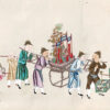 PEINTURE CHINOISE EN ROULEAU REPRÉSENTANT UN CORTÈGE DE MARIAGE. - Image 3