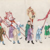 PEINTURE CHINOISE EN ROULEAU REPRÉSENTANT UN CORTÈGE DE MARIAGE. - Image 4