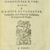 Die Entführung der Orithye, komponiert von B. Tag. gewidmet an Herrn Roger de Vaudetar…