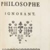 Le Philosophe ignorant. - Image 2