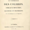Oiseaux dorés ou à reflets métalliques. I- Histoire naturelle et générale des colibris, oiseaux-mouches, jacamars et promerops. II- ... des grimpereaux et des oiseaux de paradis. – Image 4