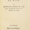 Œuvres en rime de Jan Antoine de Baïf secrétaire de la chambre du Roy. - Image 2