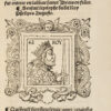 Les Anciennes et modernes généalogies des Roys de France et mesment du roy Pharamond avec leurs Epitaphes et Effigies. 10 lignes en latin. Et sont a vendre a Paris en la rue sainct Jacques Et a Poictiers au Pellican. Et a l’imprimerie à la Celle et devant les Cordeliers par Jaques Bouchet Imprimeur audict Poictiers. Cum privilegio. - Image 3