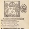 Les Anciennes et modernes généalogies des Roys de France et mesment du roy Pharamond avec leurs Epitaphes et Effigies. 10 lignes en latin. Et sont a vendre a Paris en la rue sainct Jacques Et a Poictiers au Pellican. Et a l’imprimerie à la Celle et devant les Cordeliers par Jaques Bouchet Imprimeur audict Poictiers. Cum privilegio. - Image 5