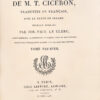 Œuvres complètes de M. T. Cicéron, traduites en français, avec le texte en regard. Edition publiée par Jos. –Vict. Le Clerc, ancien professeur de rhétorique au collège royal de Charlemagne, professeur d’éloquence latine à la faculté des lettres. - 图片 4