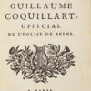 Les Poésies de Guillaume Coquillart, official de l’Église de Reims. - Image 3