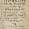 Description generale des costes de l’Amerique, Havres, Isles, Caps, Golfes, Bancs Ecueils, Baffes, profondeurs, vents & courans d’eau. Des Peuples qui les Habitent, du temperament de l’air, de la qualité des Terres & du Commerce… - Image 2