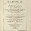 La Saincte Bible Françoise, Selon la vulgaire Latine reveuë par le commandement du Pape Sixte V. Et imprimée de l’authorité de Clément VIII. Avec sommaires sur chaque livre du Novveau Testament extraicts des Annales du cardinal Baronius. Plus les Moyens pour discerner les Bibles Françoises Catholiques d'avec les Huguenotes. Et l'explication des passages de l'Escriture selon le sens des Peres qui ont vescu auant & durant les quatre premiers Conciles Oecumenicques par Pierre Frizon, Penitencier, et Chanoine de l'Eglise de Reims. – Image 5