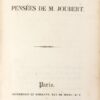 Recueil des pensées de M. Joubert.