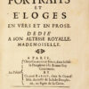 Recueil des portraits et Eloges en vers et en prose. Dedie 0e Son Altesse Royalle Mademoiselle. - 이미지 4