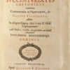 Succenturiatus anatomicus. Continens commentaria in Hippocratem, de capitis Vulneribus. Additae in aliquot Capita libri VIII.C.Celsi Explicationes. [Et :] A. Cornelii Celsi De re Medica liber octavus. - Imagen 5