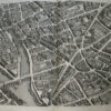 Plan de Paris, commencé l’année 1734, dessiné et gravé sur les ordres de Messire Michel-Etienne Turgot, Marquis de Sousmons, Seigneur de St-Germain-sur-Eaulne… achevé de graver en 1739. Levé et dessiné par Louis Bretz, gravé par Claude et écrit par Aubin. - Imagen 2