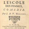 La critique de l’escole des femmes. Comédie. – Bild 3