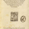 C’est l’ordre qui a este tenu a la nouvelle et ioyeuse entrée, que treshaut, tresexcellet, & trespuissant Prince, le Roy treschretien Henry deuzieme de ce nom, à faicte en sa bonne ville & cité de Paris, capitale de son Royaume, le sezieme iour de Juin 1549. [Suivi de]: C’est l’ordre et forme qui a este tenue au Sacre & Couronnement de treshaulte & tres illustre Dame, Madame Catharine de Medicis, Royne de France, faict en l’Eglise Monseigneur sainct Denys en France, le X. jour de juin. - Image 4