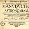 Manuductio ad Astronomiam, Juxta modum Bayeri, Mathematici celeberrimi, concinnata, multis,…edita à Joh. Philippo Andreae. – Image 6