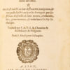 Histoires des Indes, De Jean Pierre Maffee Bergamesque, de la Societe de Jesus. Où, il est traicté de leur descouverte, navigation, & conqueste faicte tant par les Portugais que Castillans. Ensemble de leurs mœurs, ceremonies, loix, gouvernemens, & reduction a la Foy Catholique. Traduit par François Arnault de la Borie. - Image 3