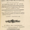 Eléments généraux des principales parties de mathématiques, nécessaires à l’artillerie et au génie. Nouvelle édition, Dirigée, rectifiée, présentée avec plus d’ordre & de goût ; &, en plusieurs articles, réformée ou perfectionnée, par l’Auteur de la Théorie des Etres sensibles. - Imagen 7