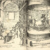 Opera di M. Bartolomeo Scappi, cvoco secreto di Papa Pio Quinto, divisa in sei libri. Nel primo si contiene il ragionamento che fa lAutore con Gio suo discepolo. Nel secondo si tratta di diverse vivande di carne, si di quadrupedi, come di volatili. Nel terzo si parla della Statura, e stagione de pesci. Nel quarto si mostrano le liste del presentar le vivande in tavola, cosi di grasso come di magro. Nel quinto si contiene lordine di far diverse sorti di paste, & altri lavori. Nel sesto, & ultimo libro si ragiona de convale scenti, & molte altre sorti di vivande per gli infermi […]. - 이미지 2