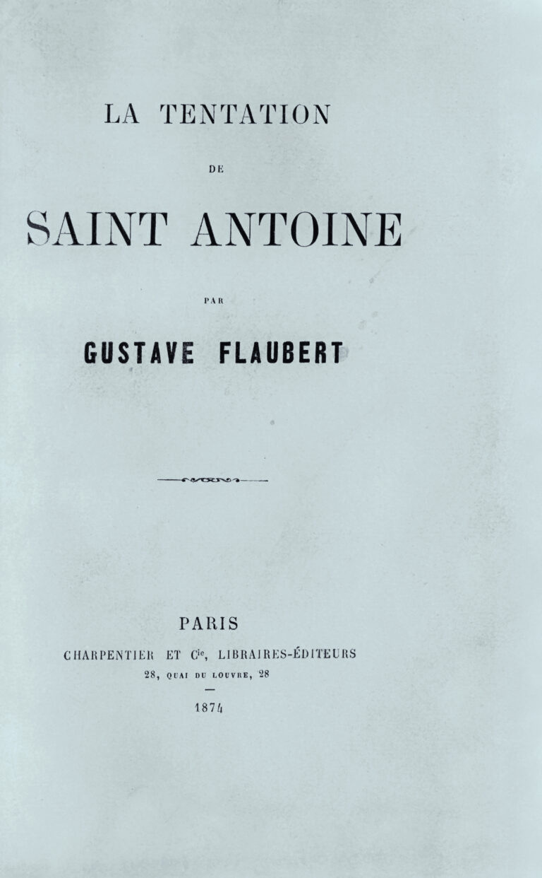 La Première Tentation De Saint Antoine - Gustave Flaubert - Édition 1908 - Relié Cuir