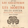 Les Caracte8res de Th0e9ophraste. Traduits du Grec, avec les Caract0e8res ou les Meurs de ce Si0e8cle. Neuvi0e8me 0e9dition revb0e8e & corrig0e9e.
