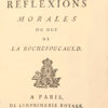 Maximes et Réflexions morales du duc de La Rochefoucauld. – Image 2