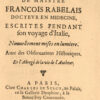 Les Epistres de Maetre Frane7ois Rabelais, Docteur en Me9decine, escrites pendant son voyage de28099Italie. - 이미지 2