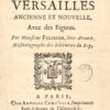 Description sommaire de Versailles ancienne et nouvelle. Avec des Figures. Par Monsieur Flibiens des Avaux Historiographe des Batiments du Roy. - Imagen 3
